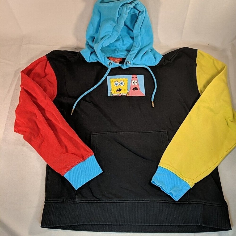 Nickelodeon Spongebob Squarepants Sweatshirt Sweater Black Colorful Multi Large